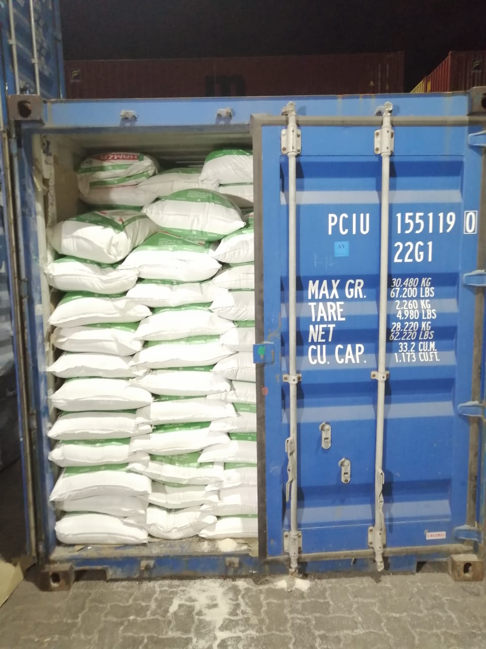 High-Density Bagged Chemical and Agri Cargo
